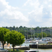 View at the harbour of Mortagne sur Gironde