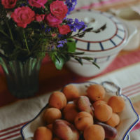 Fruits and home made granola