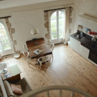 Kitchen in the gîte du Passage