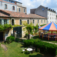 Vue sur le jardin depuis la chambre du Nord